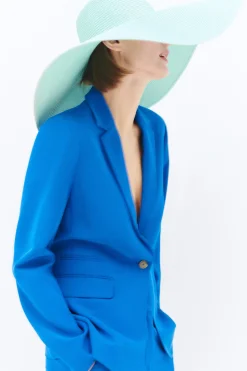 Blazer Antea B Bleu Electrique Femme*CAROLL Hot