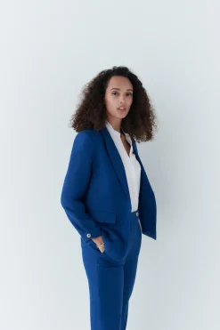 Blazer Randine Bleu Femme*CAROLL New