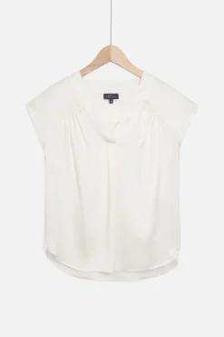 Blouse 100% Soie Tatiana Ivoire Femme*CAROLL Shop
