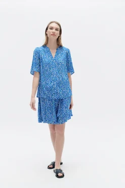 Blouse Carla1 Bleu Marine Femme*CAROLL Cheap