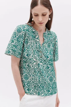 Blouse Clea Bleu Turquoise Femme*CAROLL Cheap