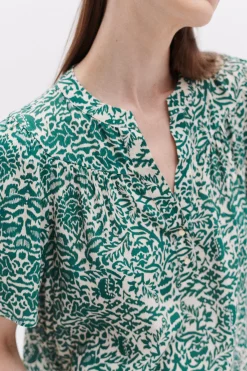 Blouse Clea Bleu Turquoise Femme*CAROLL Cheap