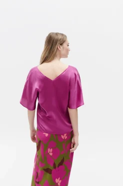 Blouse Cselma Violet Clair Femme*CAROLL New
