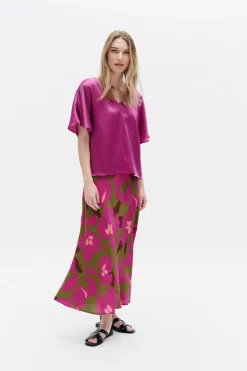 Blouse Cselma Violet Clair Femme*CAROLL New