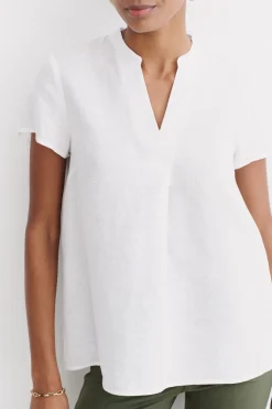 Blouse Kat 100% Lin Blanc Femme*CAROLL Flash Sale