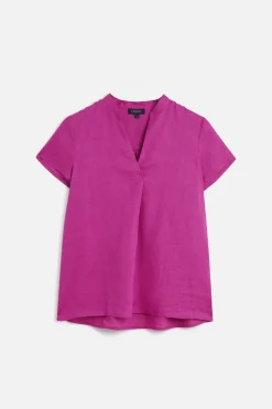 Blouse Kat 100% Lin Violet Femme*CAROLL Best