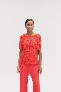 Blouse New Liam Rouge Femme*CAROLL Sale