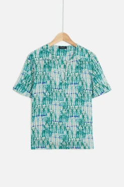 Blouse Tie And Dye Vert Emeraude Femme*CAROLL Online