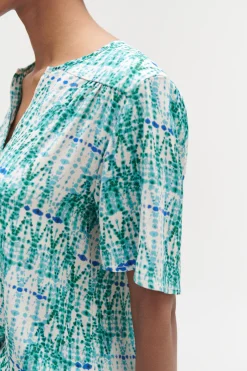 Blouse Tie And Dye Vert Emeraude Femme*CAROLL Online