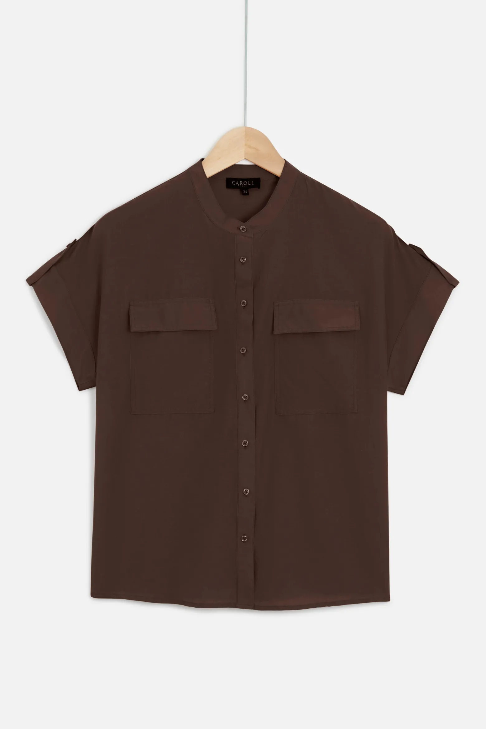 Chemise Allan Marron Fonce Femme*CAROLL Fashion