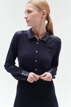 Chemise Bi-Matiere Hector Femme*CAROLL Outlet