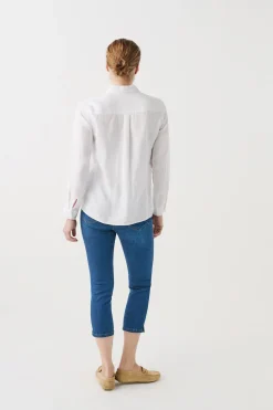 Chemise Brenda 100% Lin Blanc Femme*CAROLL Best
