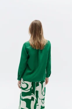 Chemise Brenda 100% Lin Vert Menthe Femme*CAROLL Fashion
