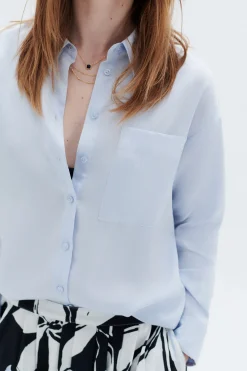 Chemise Cabin Bleu Ciel Femme*CAROLL Outlet