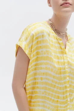 Chemise Colombes Jaune Femme*CAROLL Cheap