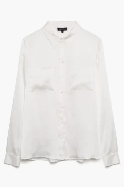 Chemise Jeanne B En Soie Ivoire Femme*CAROLL Shop