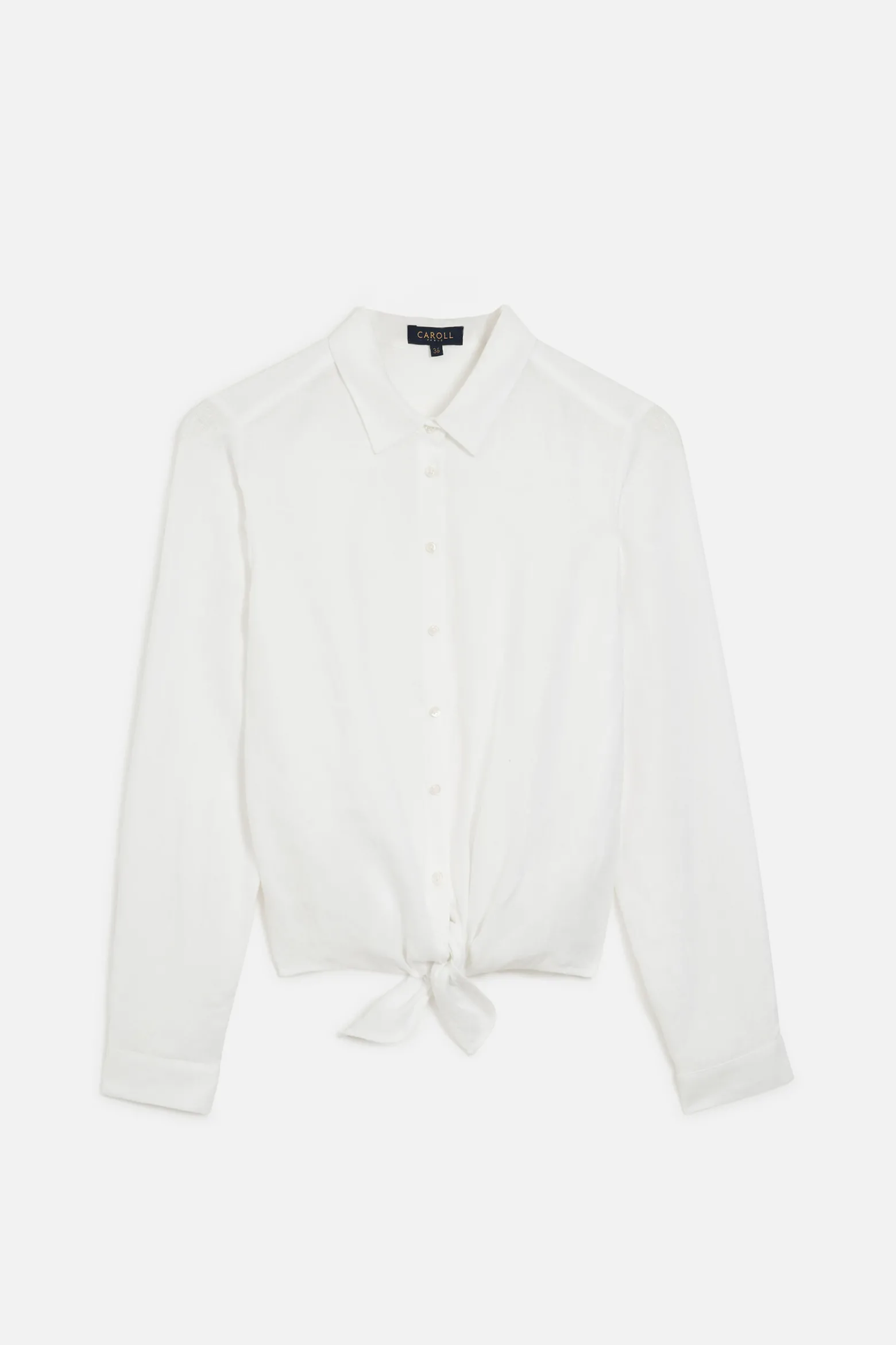 Chemise Livie 100% Lin A Nouer Femme*CAROLL Discount