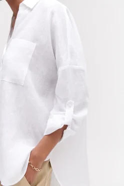 Chemise Sandy Oversize 100% Lin Femme*CAROLL Clearance