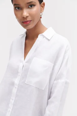 Chemise Sandy Oversize 100% Lin Femme*CAROLL Clearance
