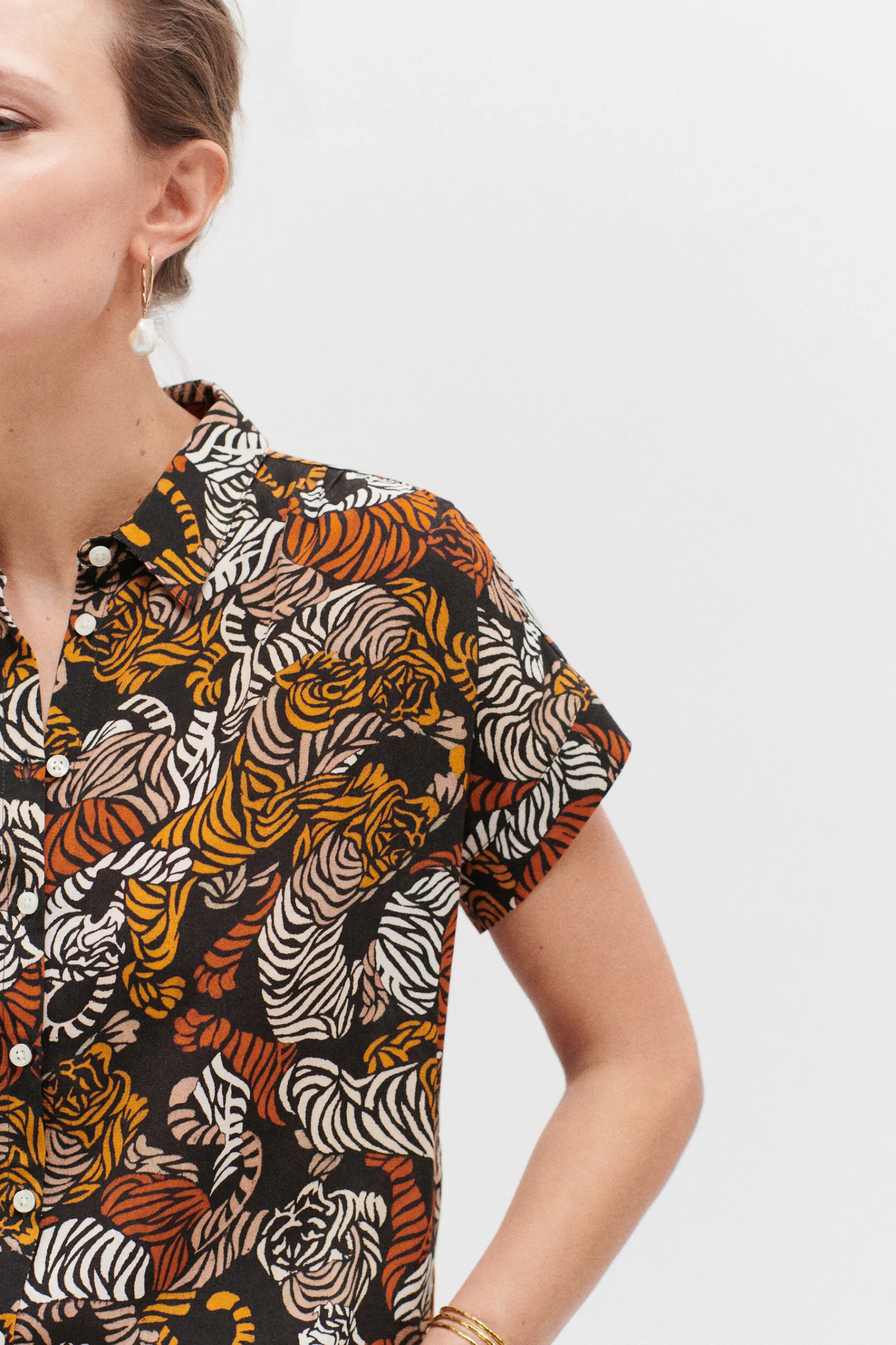 Chemise Tiana Tigre Femme*CAROLL Cheap