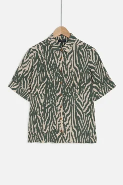 Chemise Zuma Zebree Vert Kaki Femme*CAROLL New