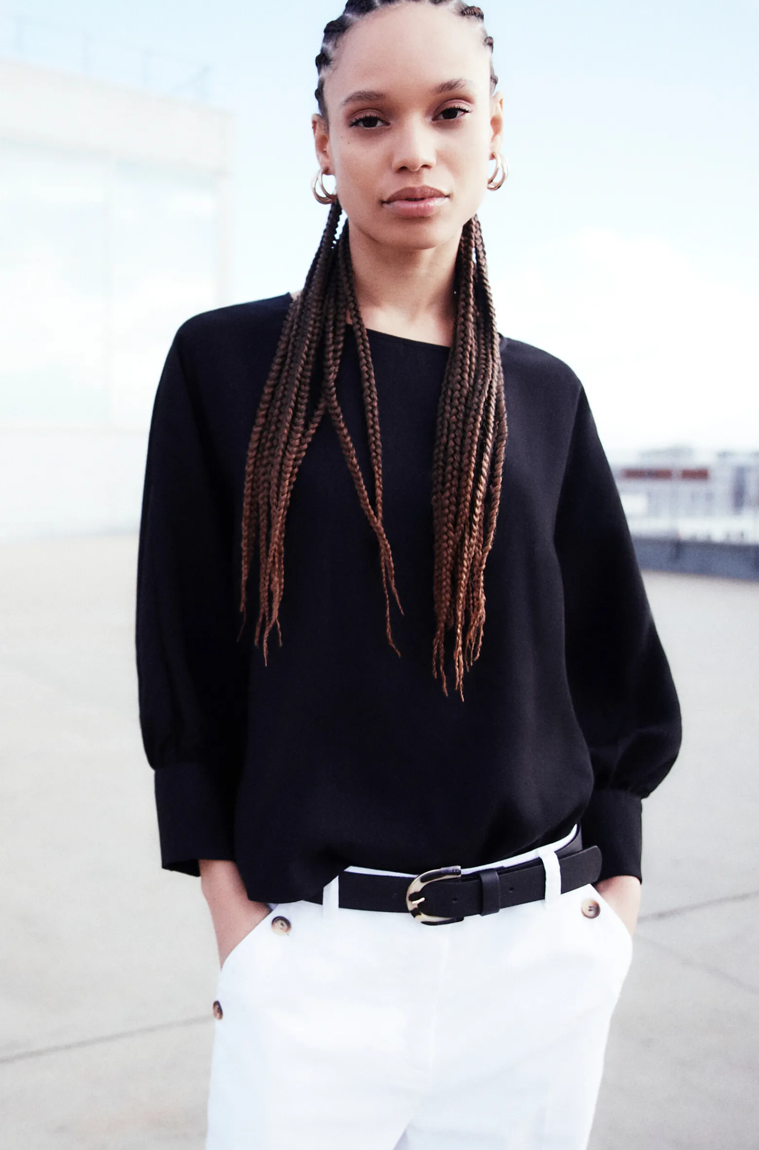 Chemisier Marie Lou Uni Femme*CAROLL Cheap