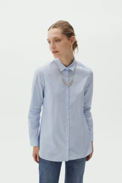 Chemisier Savana Bleu Clair Femme*CAROLL Cheap
