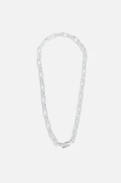 Collier Billann A Maillons Gris Argent Femme*CAROLL Store