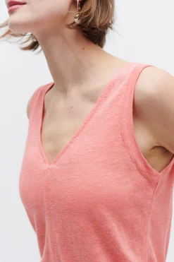 Debardeur Aretha 100% Lin Femme*CAROLL Cheap