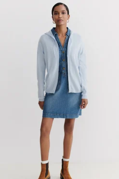 Gilet Basile B Bleu Ciel Femme*CAROLL Sale