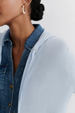 Gilet Basile B Bleu Ciel Femme*CAROLL Sale