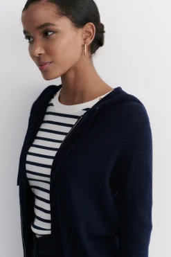 Gilet Basile B Bleu Marine Femme*CAROLL Cheap