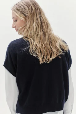 Gilet Lexie Bleu Marine Femme*CAROLL Shop