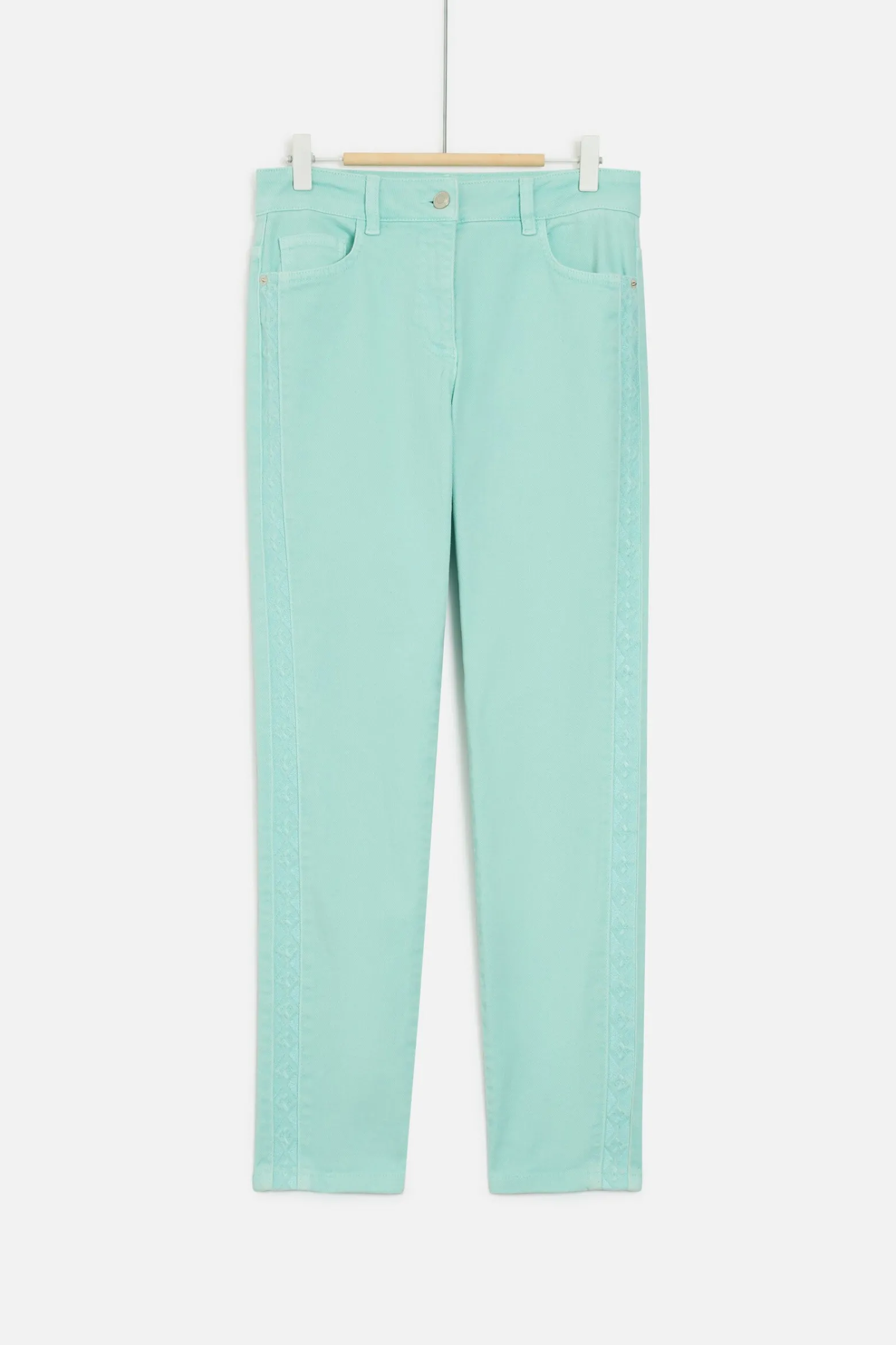 Jean Dalston Colore A Details Brodes Femme*CAROLL Cheap