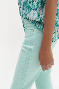 Jean Dalston Colore A Details Brodes Femme*CAROLL Cheap