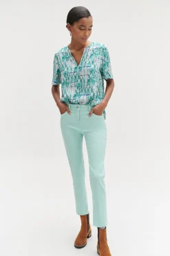 Jean Dalston Colore A Details Brodes Femme*CAROLL Cheap