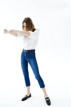 Jean Pantacourt Caleb B Denim Stone Femme*CAROLL New