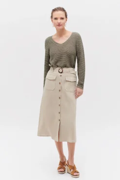 Jupe Agnes 100% Lin Femme*CAROLL Online