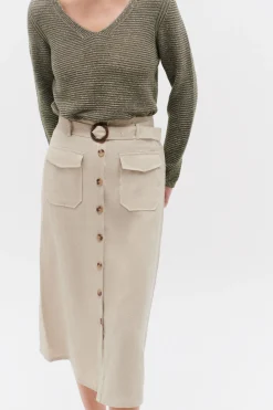 Jupe Agnes 100% Lin Femme*CAROLL Online