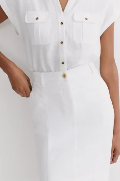 Jupe Lazuna B Blanc Femme*CAROLL Best Sale