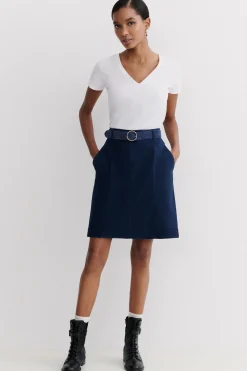 Jupe Lazuna B Bleu Marine Femme*CAROLL Hot