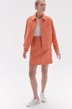 Jupe Mag En Tweed Femme*CAROLL Clearance