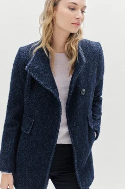 Manteau Ali Bleu Marine Femme*CAROLL Store