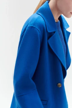 Manteau William Bleu Electrique Femme*CAROLL Online