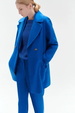 Manteau William Bleu Electrique Femme*CAROLL Online