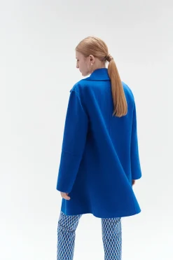 Manteau William Bleu Electrique Femme*CAROLL Online