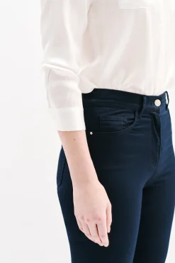 Pantacourt Mason Bleu Marine Femme*CAROLL Store