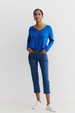 Pantacourt Mason Denim Stone Femme*CAROLL Store