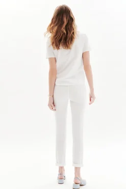 Pantalon Adelmo Blanc Femme*CAROLL Flash Sale