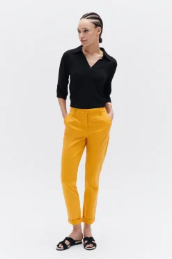Pantalon Adelmo Jaune Moutarde Femme*CAROLL Best